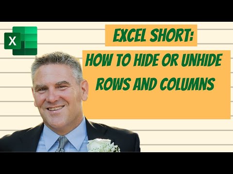 Excel short: how to hide and unhide rows or columns