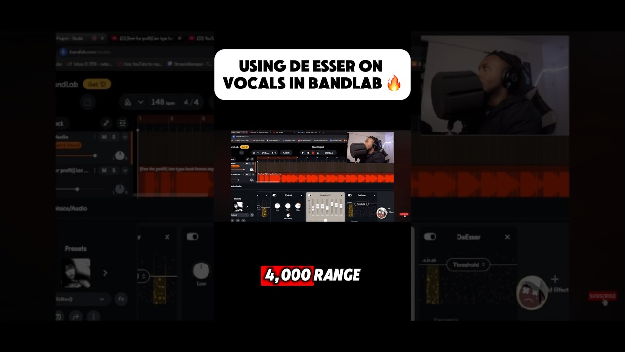 Using De Esser on Vocals in Bandlab 🎙️