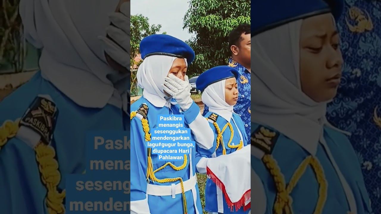 Paskibra Menangis Saat Mendengarkan Lagu Gugur Bunga di Upacara Hari Pahlawan ๐ข