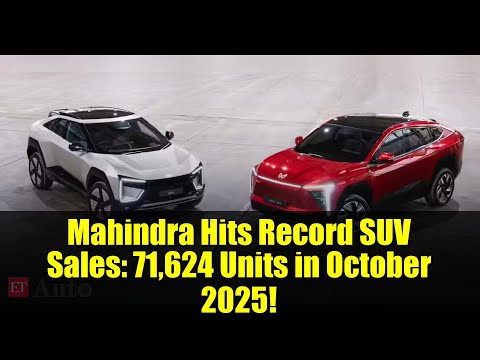 Mahindra Hits Record SUV Sales: 71,624 Units in October 2025!
