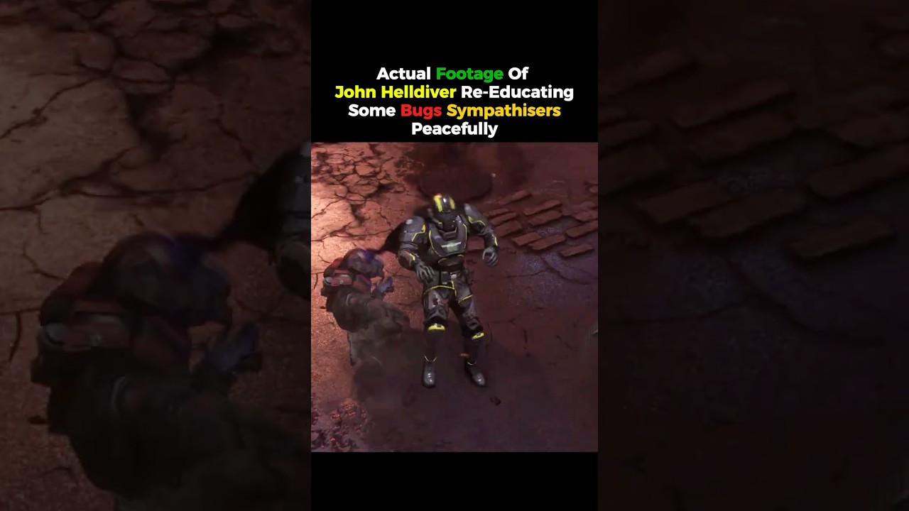 Actual Footage of John Helldiver in Helldivers 2 Gameplay