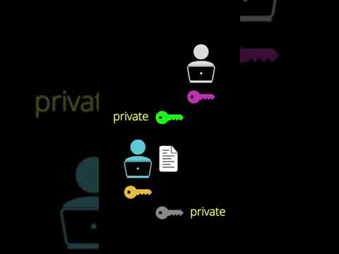 Asymmetric Cryptography 🔐 #cybersecurity #shorts