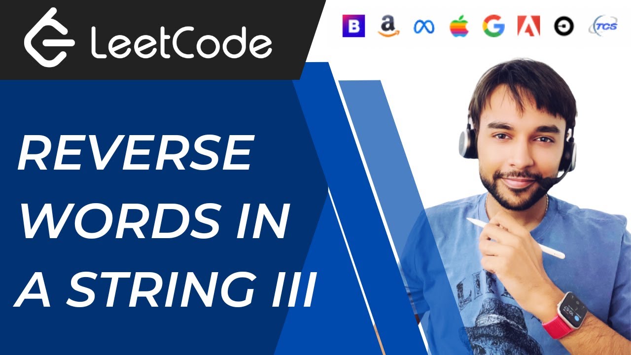 Reverse Words in a String III | 3 Methods π