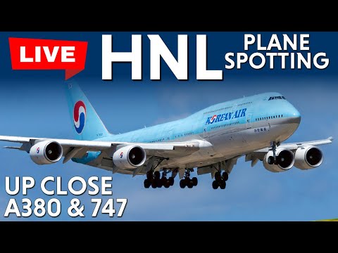 Up Close Heavies and Supers at HNL/PHNL Honolulu Hawaii - Live Planespotting
