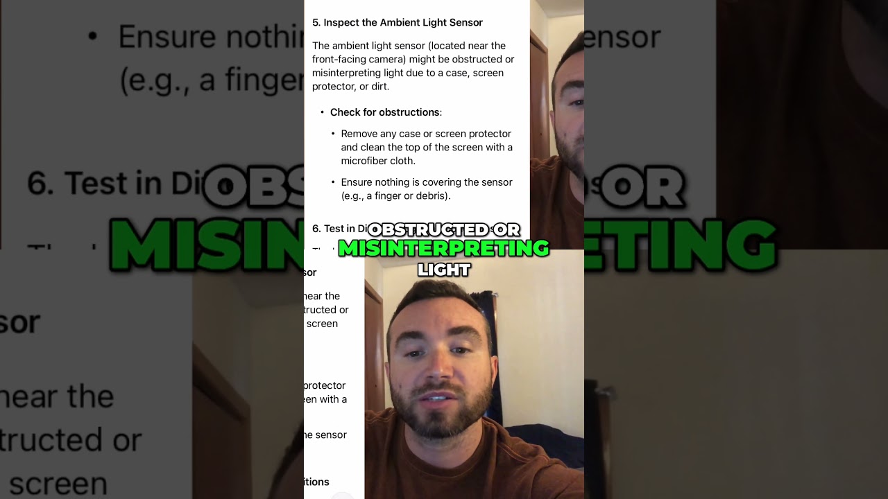 Fix iPhone Brightness with Secret Sensor Trick