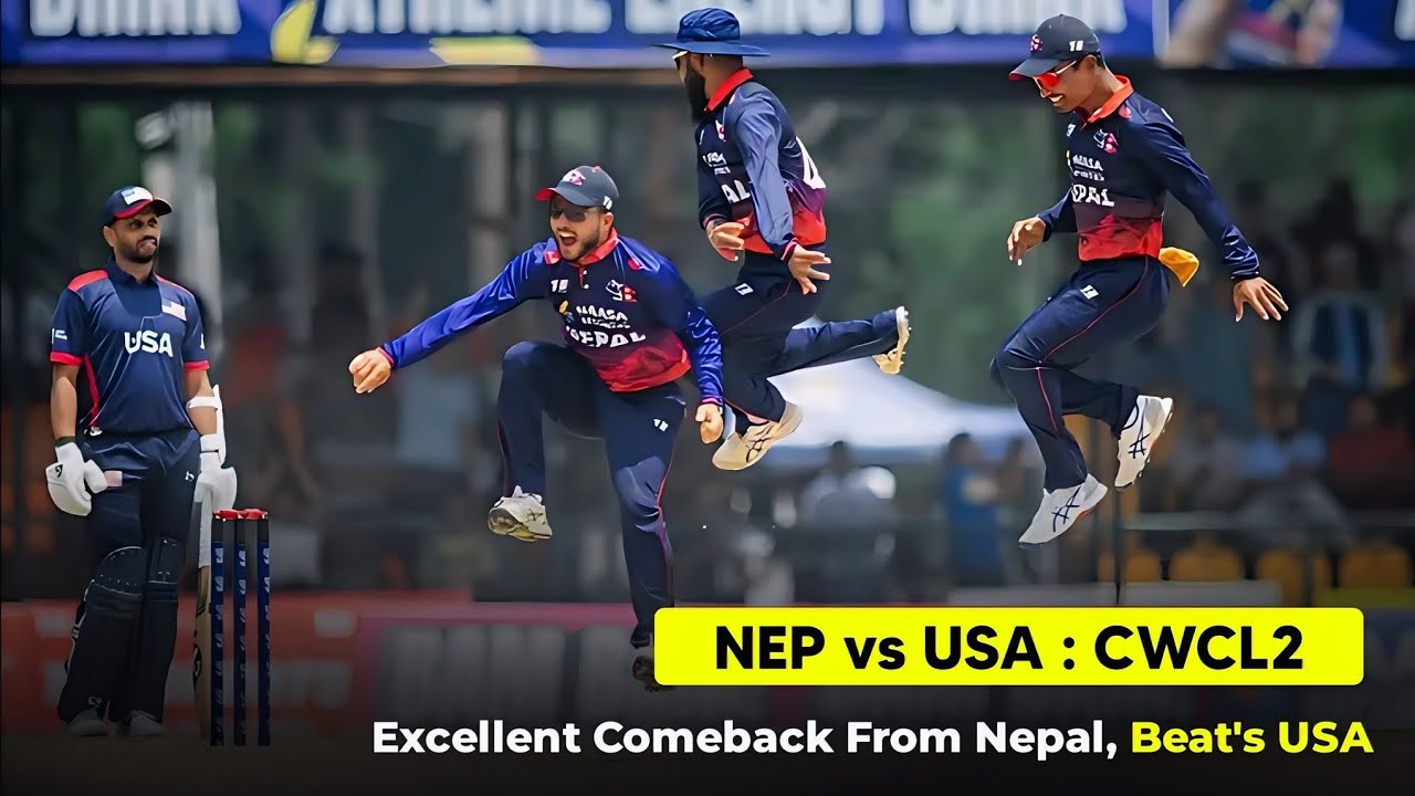 Nepal vs USA | ICC CWC League 2 Match 105 Analysis 🏏