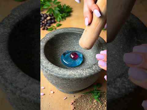 【ASMR】Crushing a Stone with Glass Dice Blended In #asmr #satisfying #aiart #oddlymesmerizing #relax