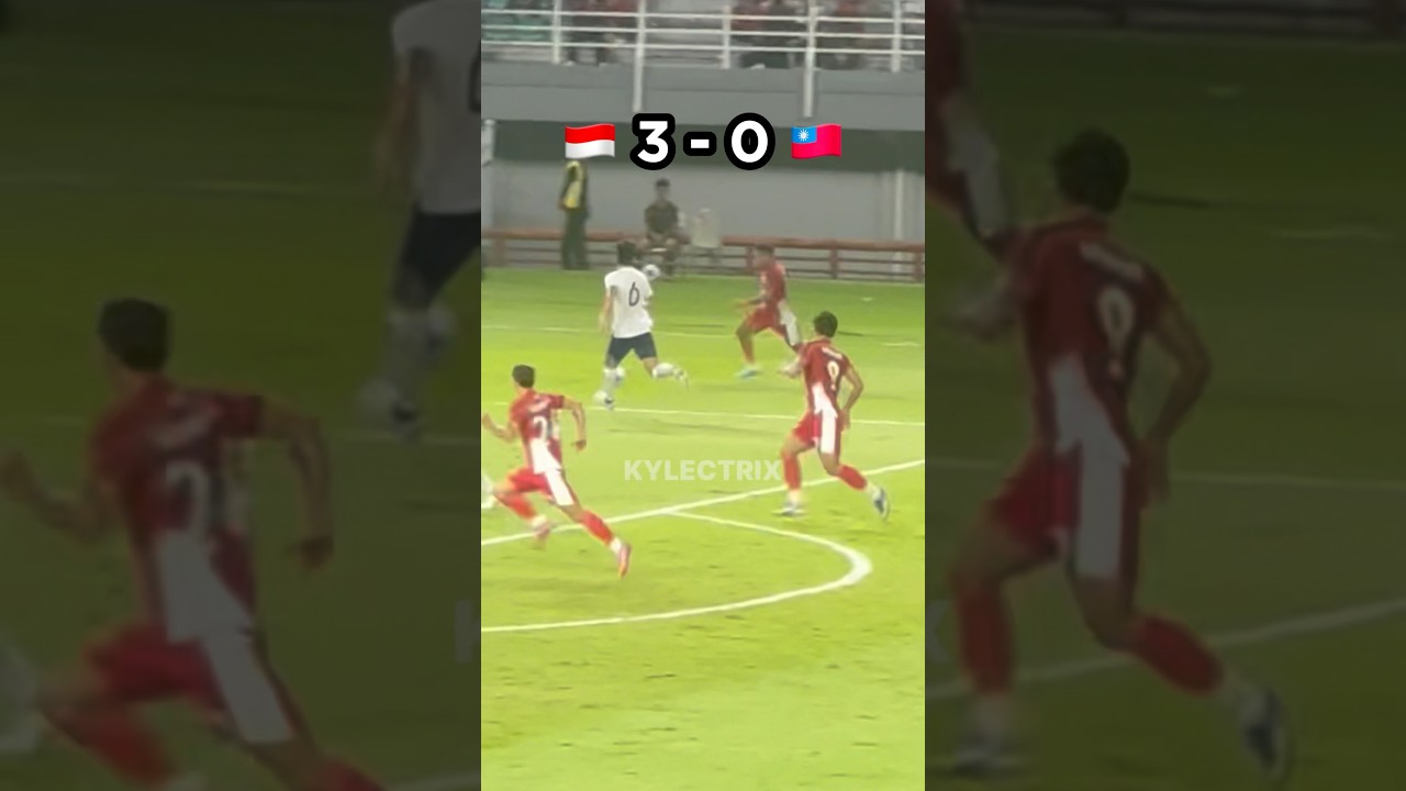 Indonesia Dominates Chinese Taipei 6-0 – Full Match Highlights 🇮🇩🔥