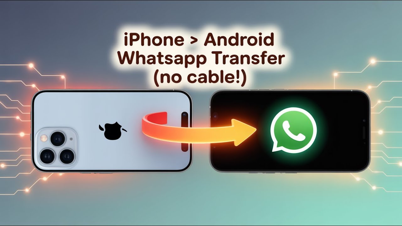 WhatsApp Transfer iPhone to Android (No Cable) 2025