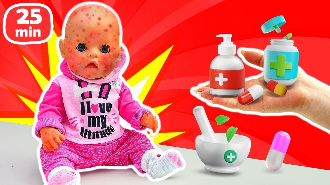 Jeux de docteur avec la poupée Baby Born 👶