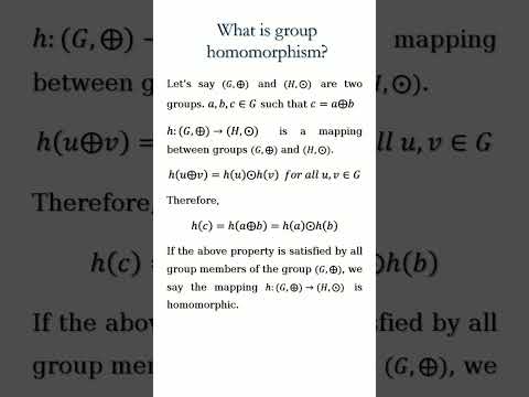 Group Homomorphism