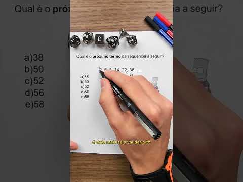Sequência numérica! #Matemática #enem #sequências #concursos