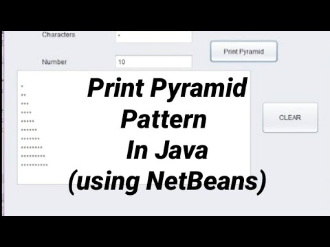 Java Pyramid Pattern Printing in NetBeans 🏢