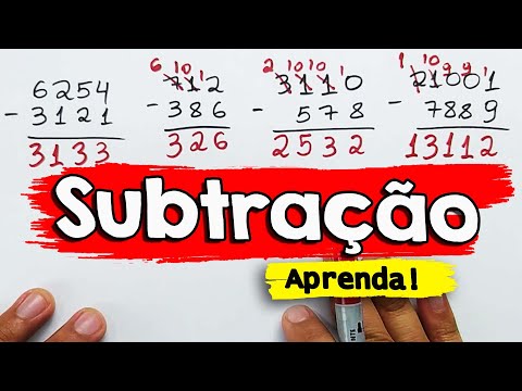 Como fazer SUBTRAÇÃO | Fácil e rápido