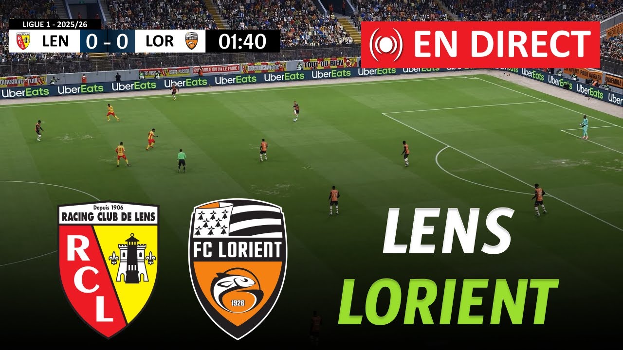 Lens vs Lorient Live | Ligue 1 2025/26 ⚽