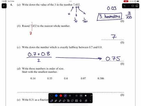 IGCSE GCSE Maths Mathematics Place Value Rounding Half Way Between Numbers Ordering Decimal Fraction
