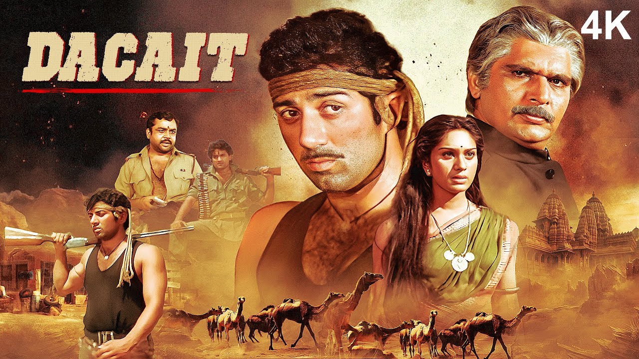 Dacait (1987) Full Hindi Action-Drama Movie in 4K | Sunny Deol & Meenakshi Sheshadri