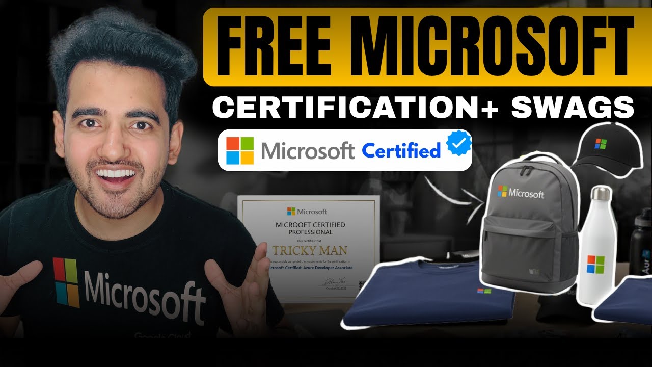 Microsoft Free Certification Offer 2025 | 50 Day Online Course With Certificate & FREE Swags