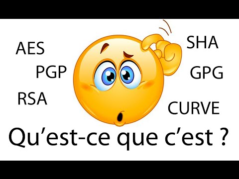 AES RSA PGP GPG SHA - Qu'est-ce que c'est ?