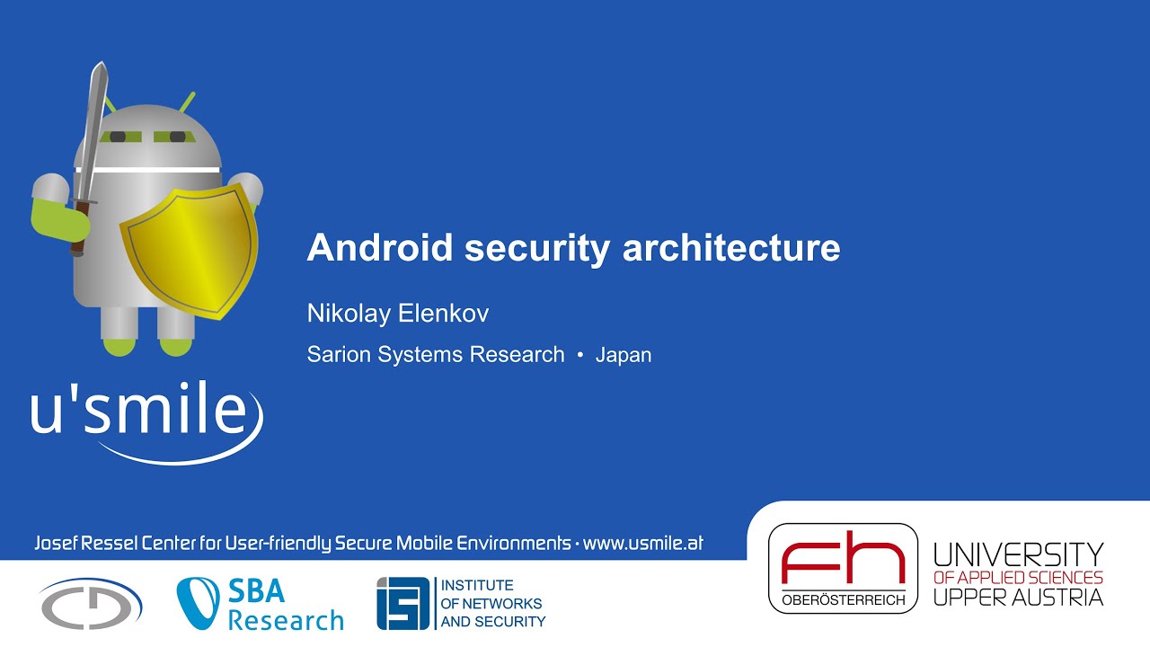 Deep Dive into Android Security Architecture by Nikolay Elenkov ๐