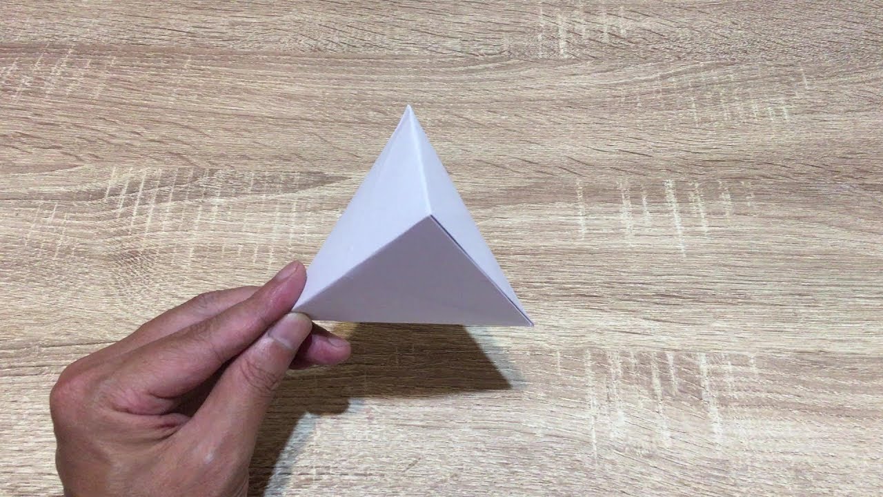 Origami Tutorial – Pyramid (A4 paper) – Step by Step