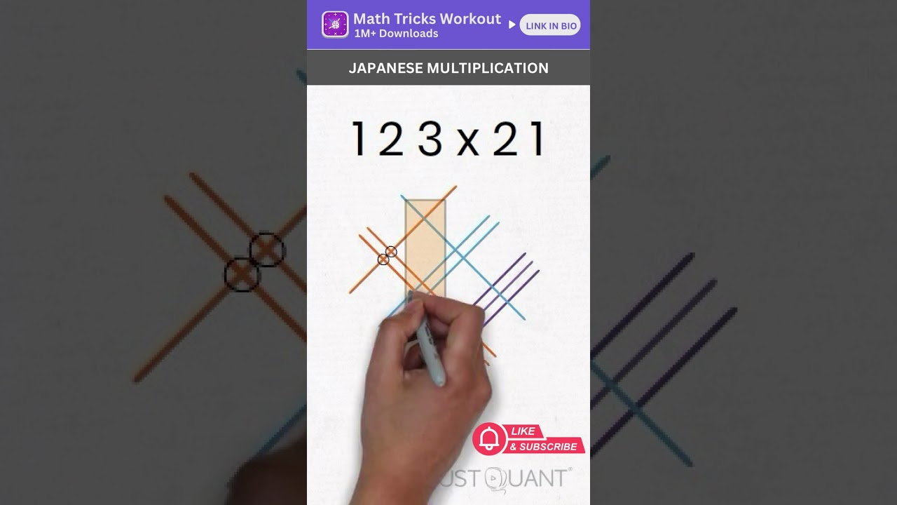 Japanese Multiplication Tricks for Easy Math ✖️