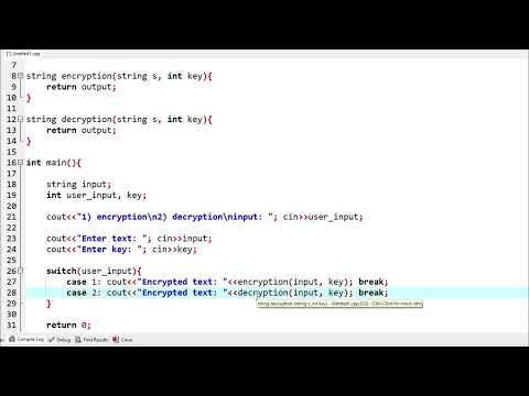 caesar cipher code in c++ in hindi urdu easy code | encryption and decryption | 2023