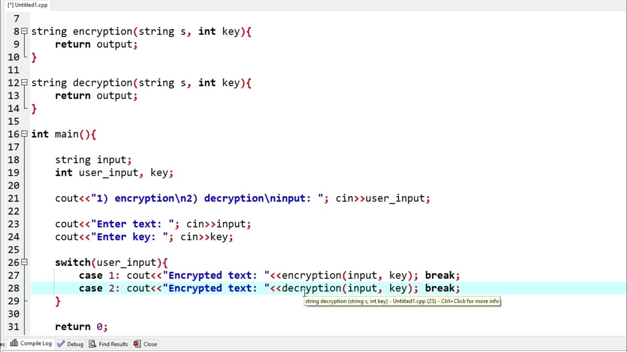 Caesar Cipher Implementation in C++: Easy Code for Encryption and Decryption in Hindi/Urdu | 2023