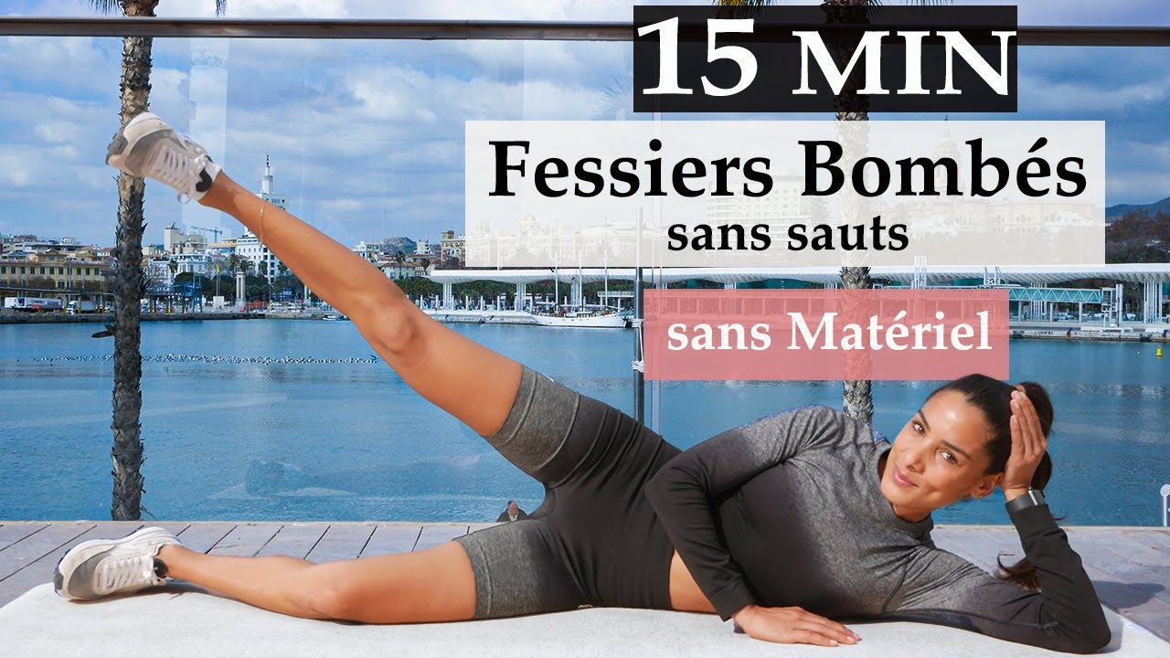 15 Min pour un Fessier Rebondi à la Maison – Sans Matériel ni Sauts 🍑