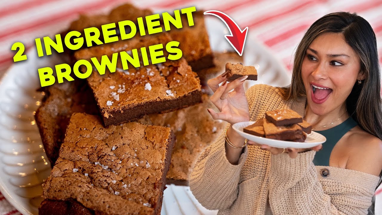2-Ingredient Keto & Gluten-Free Brownies🍫