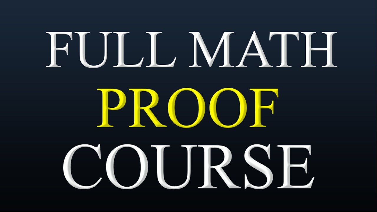 Master Mathematical Proofs: Complete Intro Course 📚