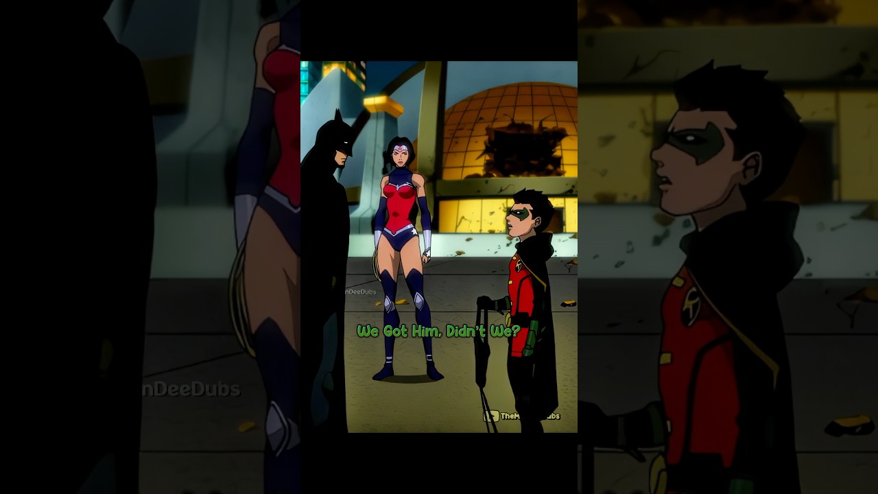 Damian Wayne Defies Batman! 🦇 | Epic Robin Moment #Shorts