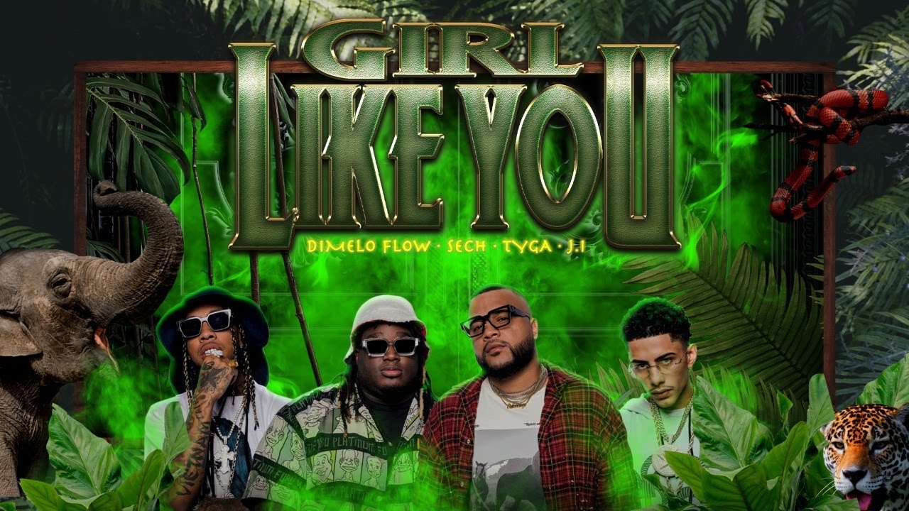 Dímelo Flow, Sech, Tyga, J.I. - Girl Like You (Official Video)