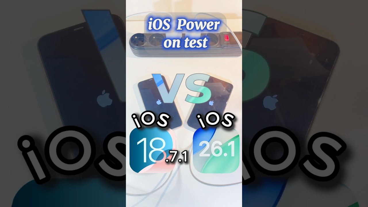 iOS 26.1 vs iOS 18.7.1 Power On Speed Test 📱