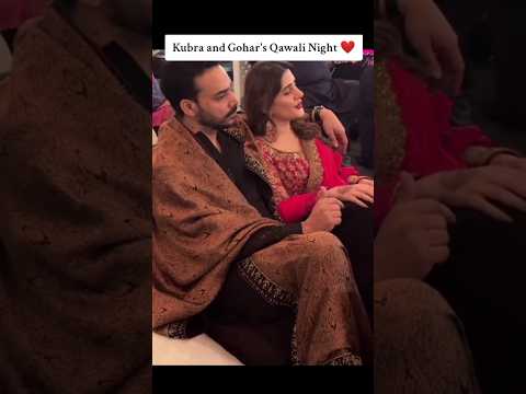 Kubra Khan and Gohar Rasheed Looking Gorgeous On Her Qawali Night #kubrakhan #wedding #goharrasheed