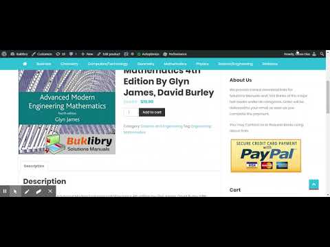 Solutions Manual Advanced Modern Engineering Mathematics 4th edition by Glyn James David Burley