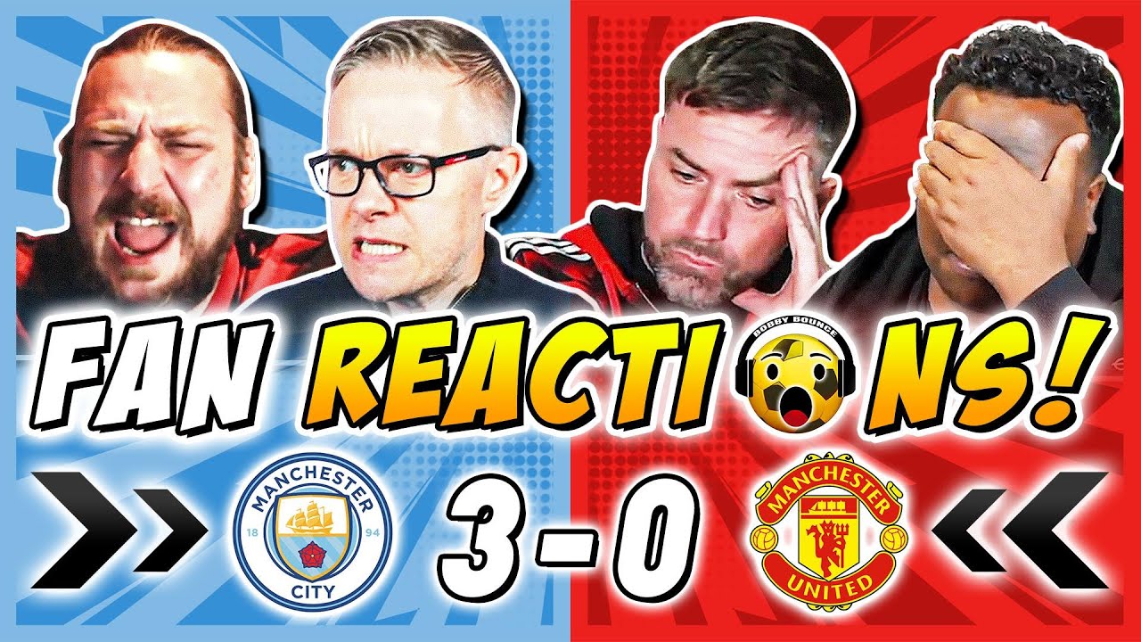 Man United Fans React in Shock After 3-0 Defeat to Man City 😱 | Premier League Fan Reactions