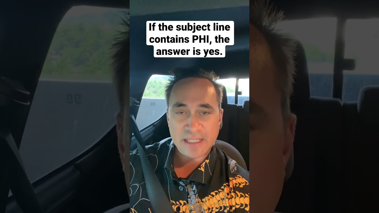 HIPAA Compliance: Should Email Subject Lines Be Encrypted? 🔒