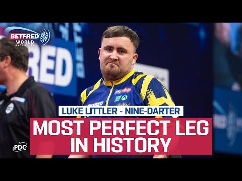 THE SECOND GREATEST LEG OF ALL TIME?! Luke Littler Nine-Darter - 2025 Betfred World Matchplay