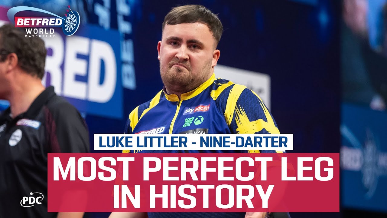 Luke Littler's Stunning Nine-Darter at 2025 Betfred World Matchplay 🎯