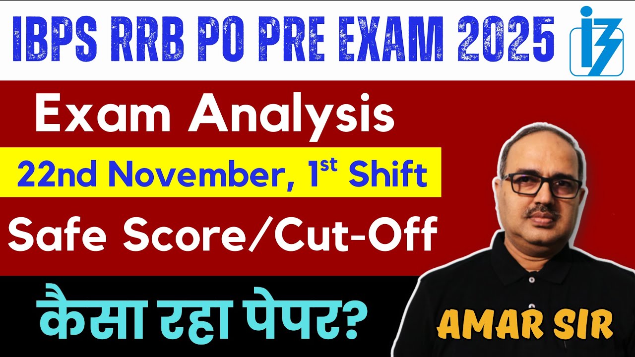 IBPS RRB PO Prelims 2025 Shift 1 Review & Cut-Offs 🔥
