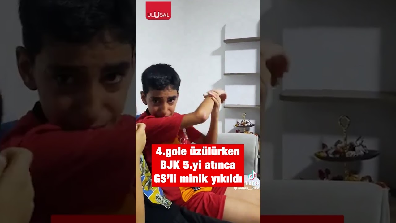 Minik Taraftarın Duygusal Anı: Beşiktaş-Galatasaray Maçında Yıkıldı 😢