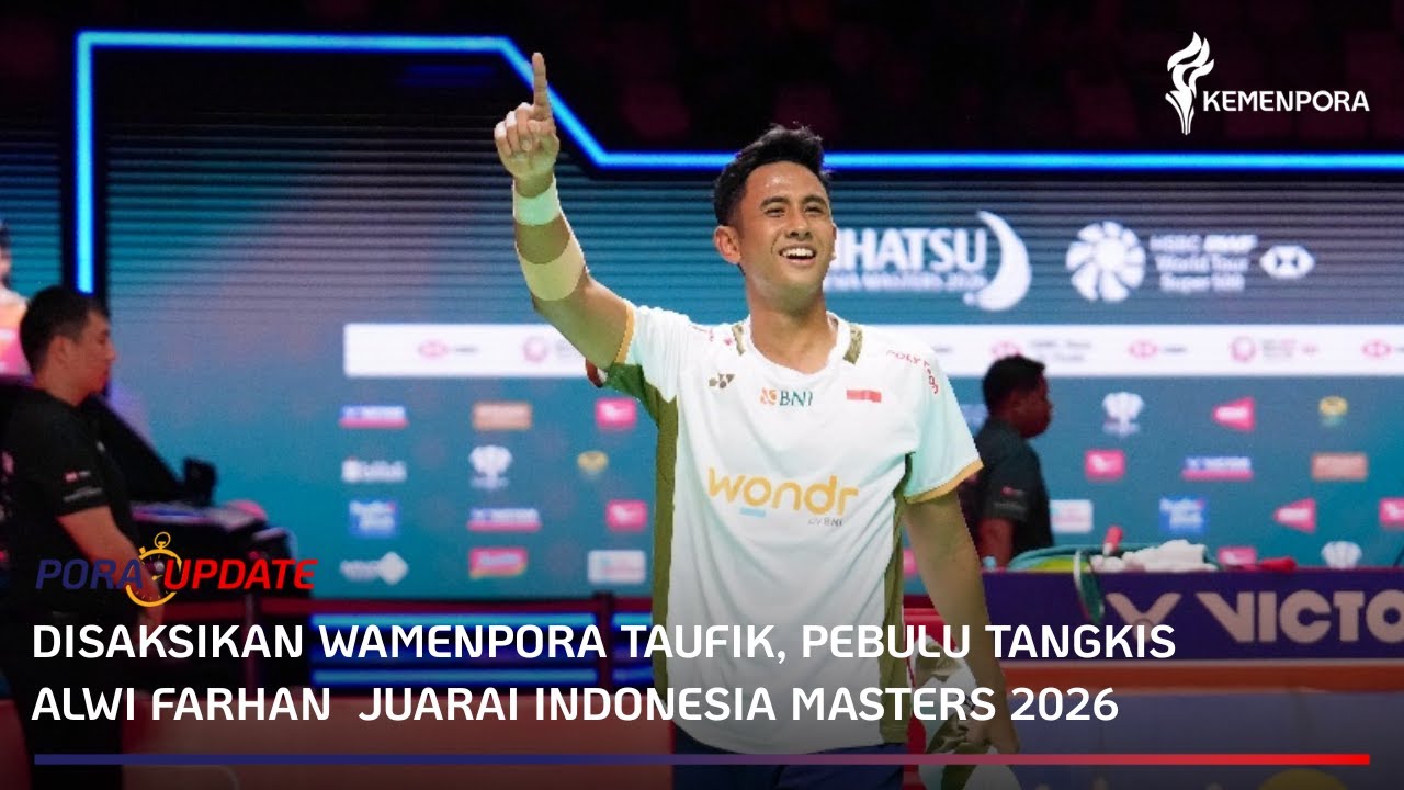 Alwi Farhan Juara Daihatsu Indonesia Masters 2026 🏸