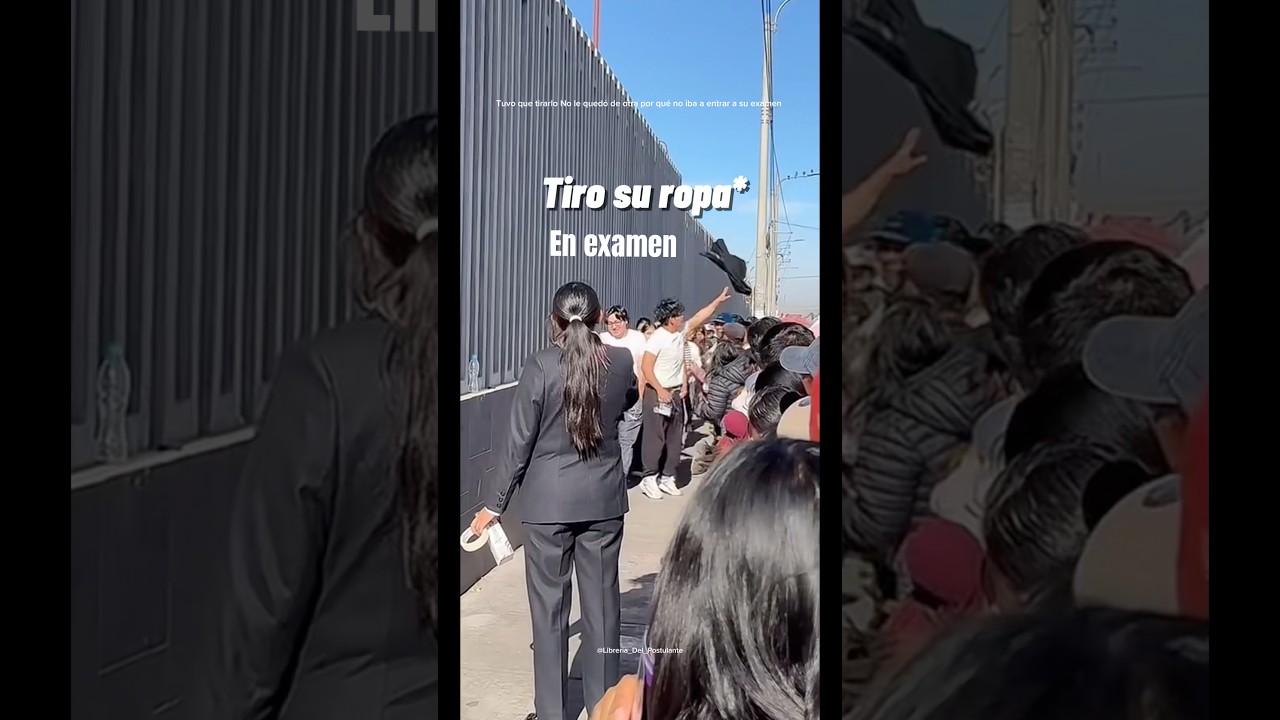 Tiro su ropa en pleno examen de admisión 📚😢 #unsa #examen #universidad #admision #postulantes