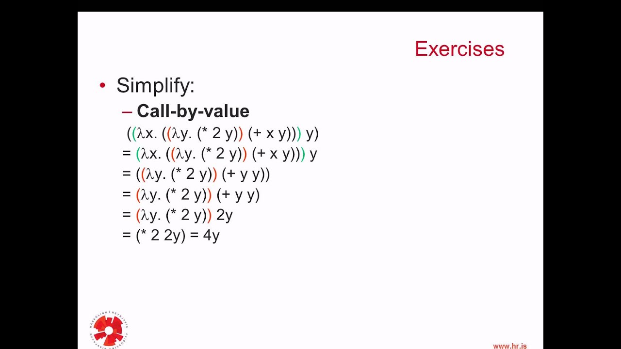 Programming Languages: Lambda Calculus - 3