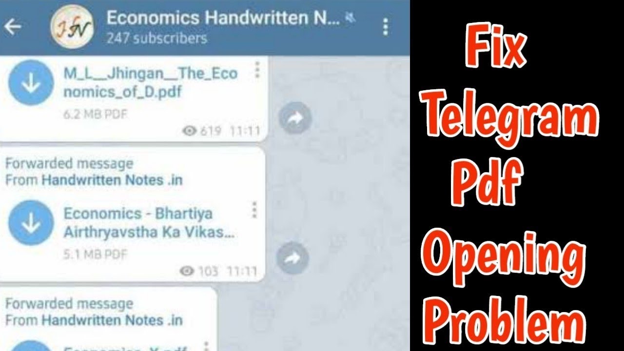 Fix Telegram PDF Not Opening π