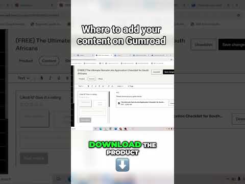 Gumroad tutorial #sidehustle #gumroad #digitalproducts #sellingpdfs #pdfcreator #pdfs