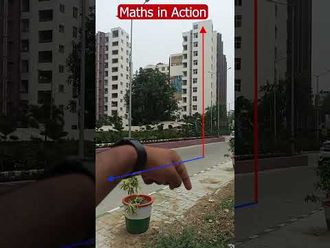 Height of a building using trigonometric | Maths Tricks