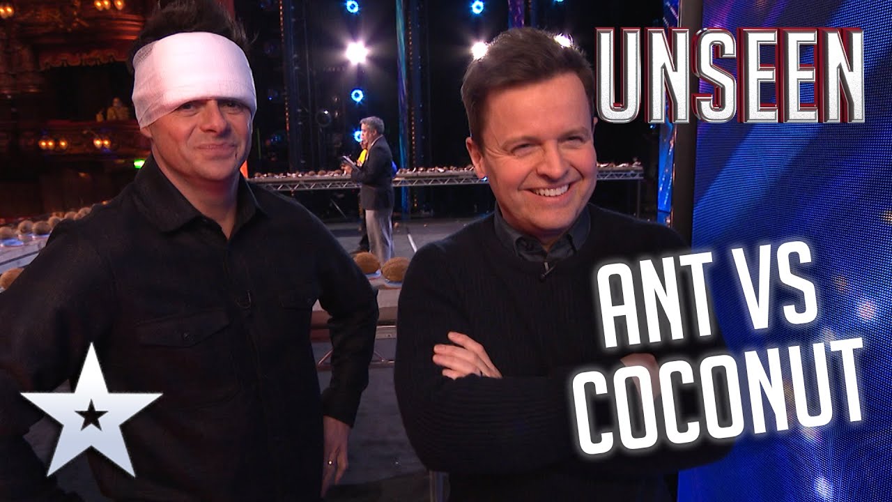 Hilarious Unseen Moment from BGT: Ant & Dec's Coconut Mishap! π
