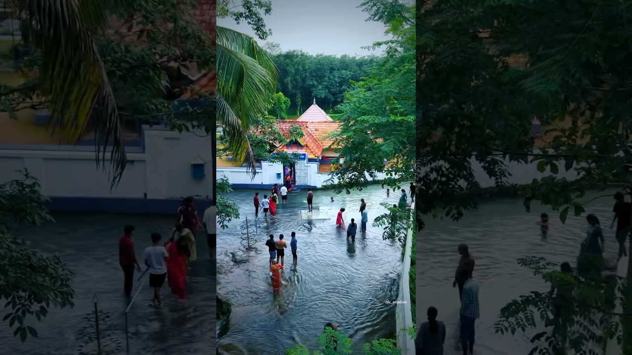 Monsoon Atmosphere at Aruvikkal Temple